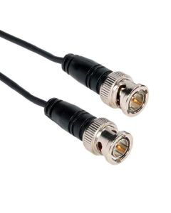 Amphenol AV-THLIN2BNCM-002.5 Thin-line BNC Coaxial Cable, BNC Male to BNC Male, 2.5', Black